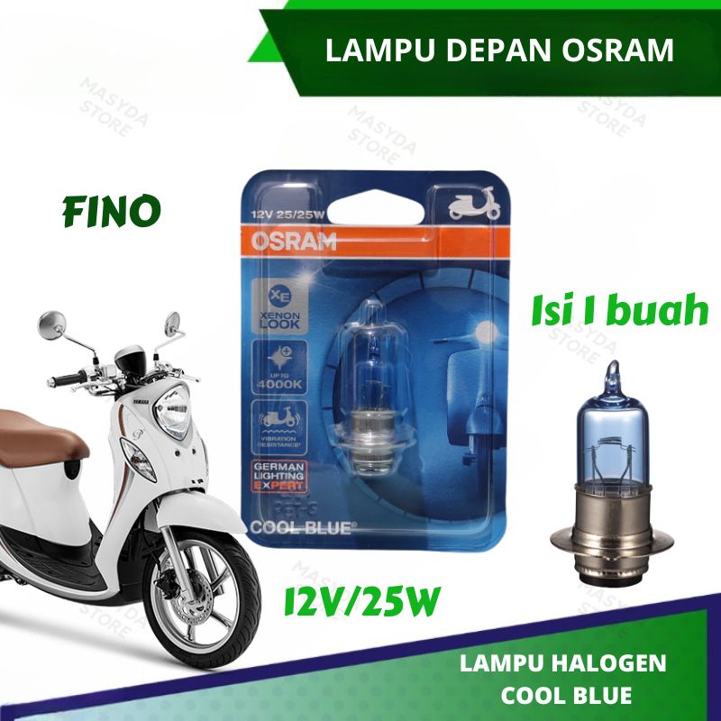 BOHLAM LAMPU DEPAN OSRAM MOTOR FINO COOL BLUE H6 M5 ORIGINAL OSRAM