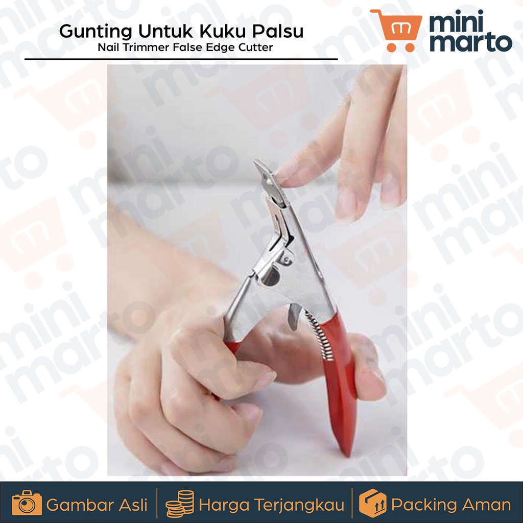 Gunting Untuk Kuku Palsu Manicure Clipper Tool false Nail Trimmer - Minimarto