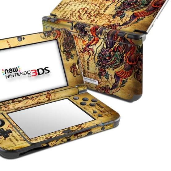 Garskin skin old new Nintendo 3ds XL / reguler case - dragon skin