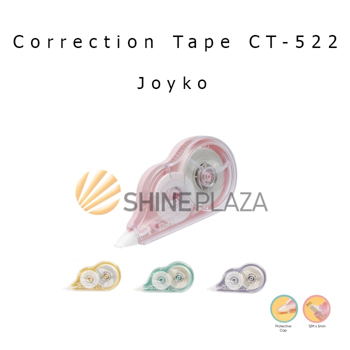 

Correction Tape Tip X Pastel CT-522 - Tip Ex Kertas Roll Joyko CT-522PTL