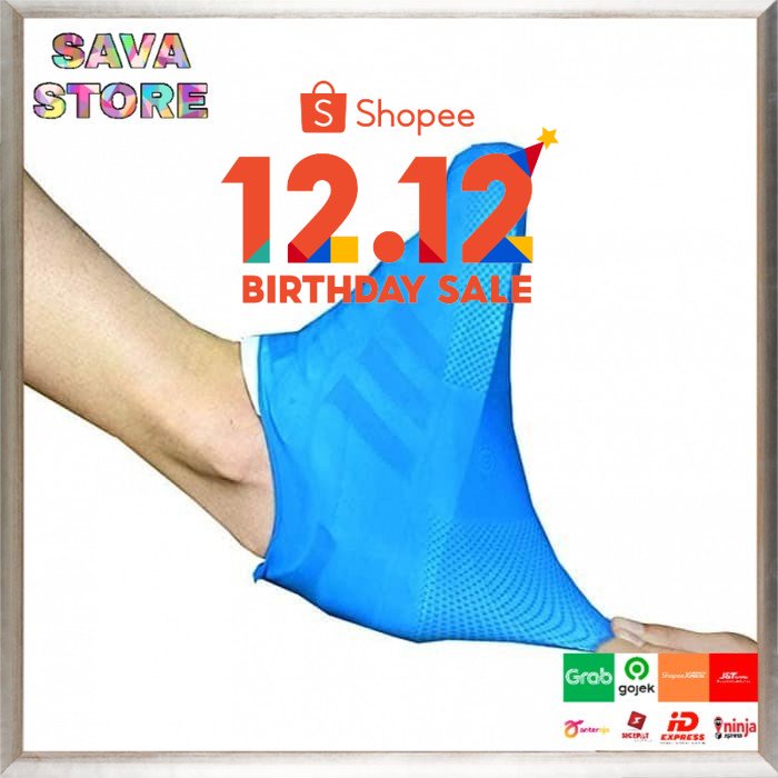 SARUNG PELINDUNG SEPATU LATEX WATERPROOF SHOE COVER AWET DAN AMPUH ANTI AIR ANTI SLIP