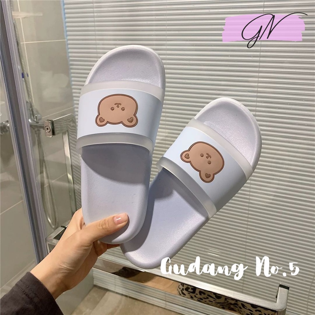 GN-5209 Sandal Selop Jelly Wanita Teddy Bear Import Balens PCU