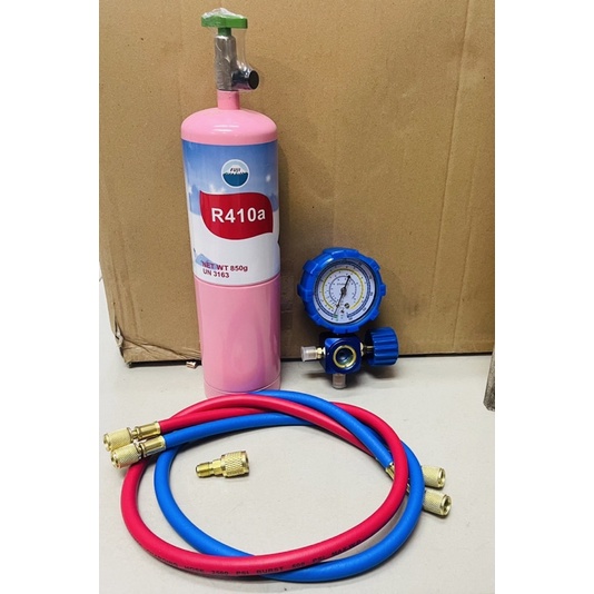 Paket isi ac rumah R410 refrigerant R410A Fuji kaleng