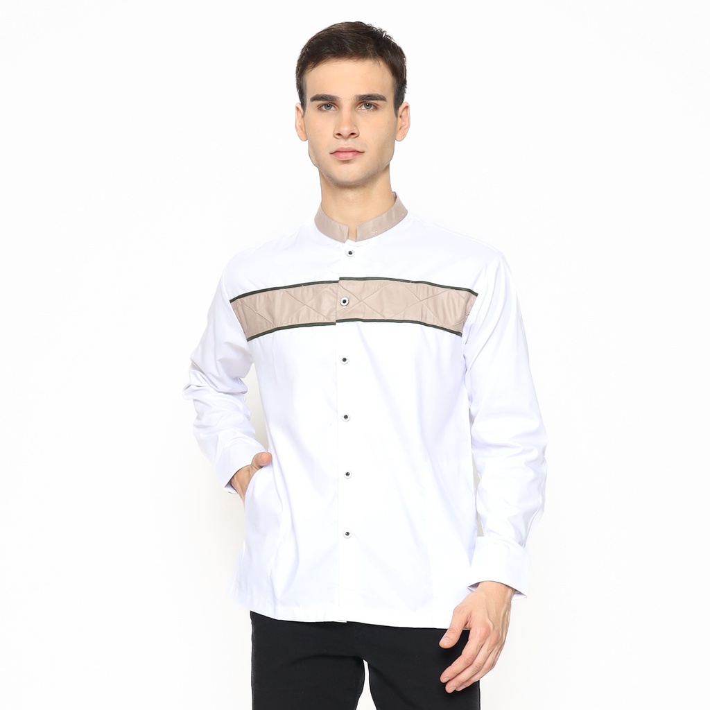 Asakhi - Baju Koko Kurta Premium Lengan Pendek Sakka Warna Sage