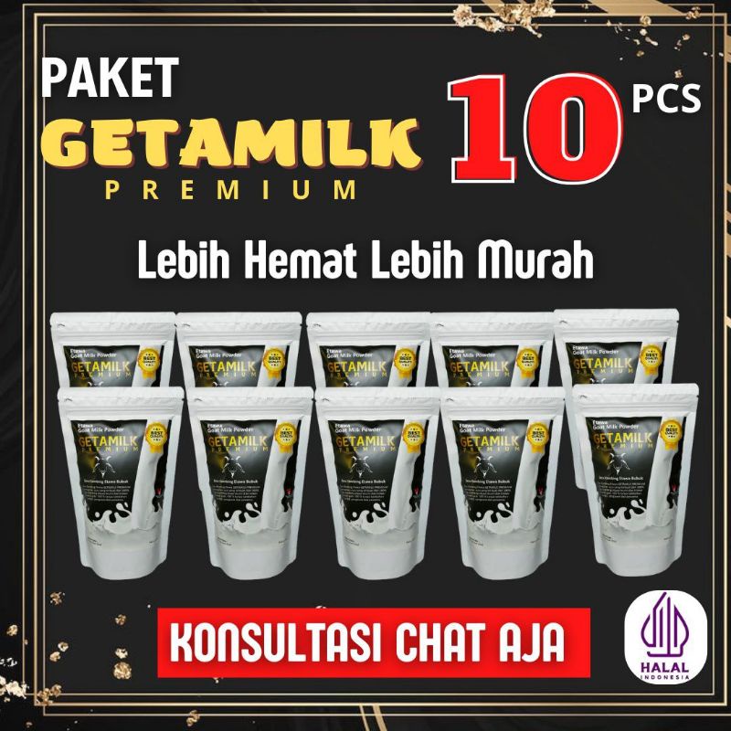 

GETAMILK / Susu Kambing Etawa 200gr / BPOM HALAL (Hrg 1 Paket isi 10)
