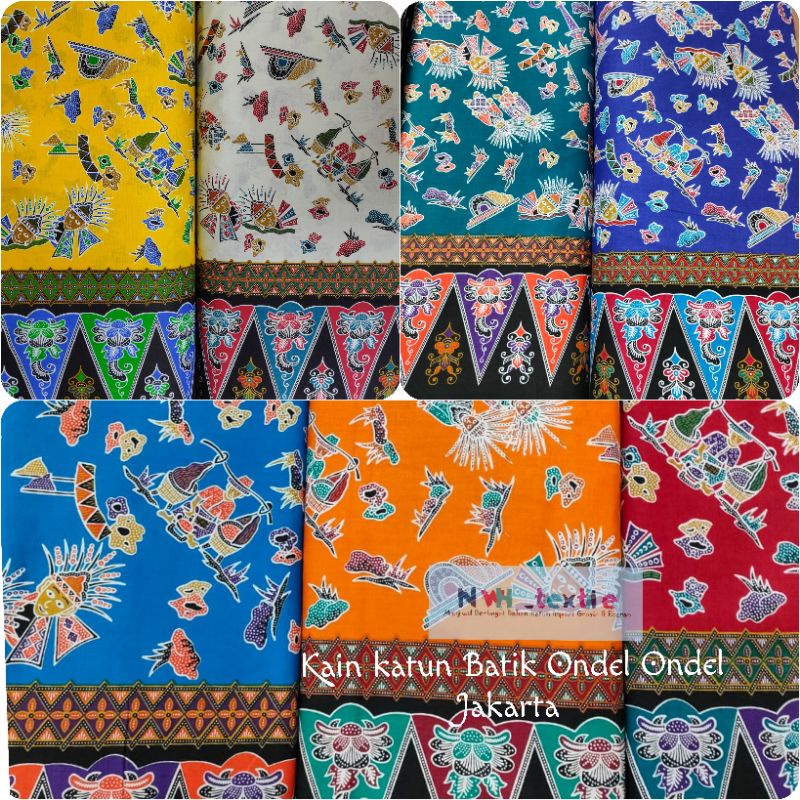 Jual Kain Katun Batik Sripamilutaningrat Motif Ondel Ondel Jakarta Shopee Indonesia 7322