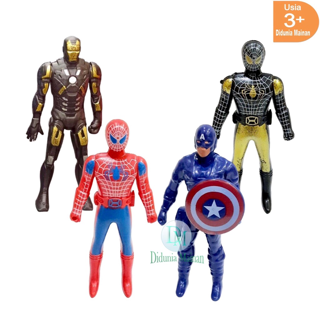 Mainan anak action figure set pahlawan super hero avengers