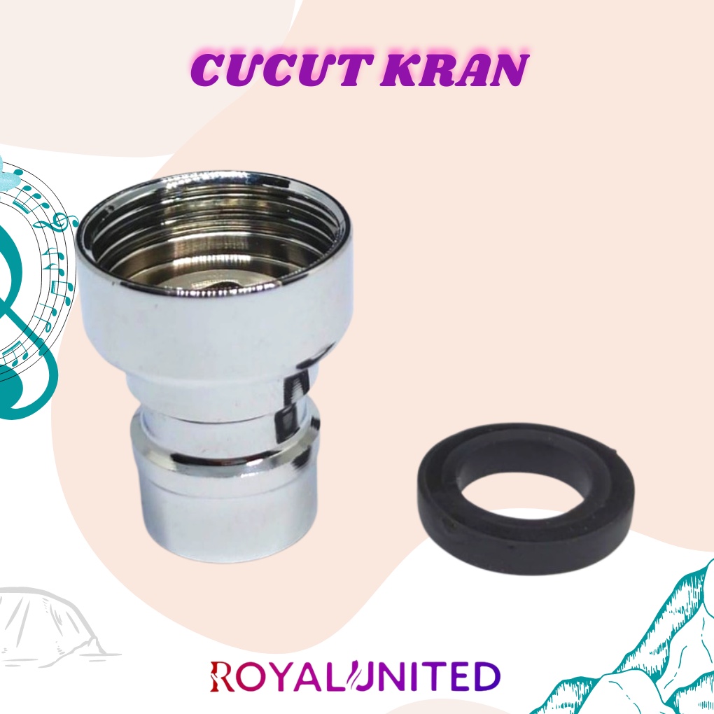 SAMBUNGAN KRAN TEMBOK TAMAN CUCUT STAINLESS - STAINLESS STEEL ORIGINAL