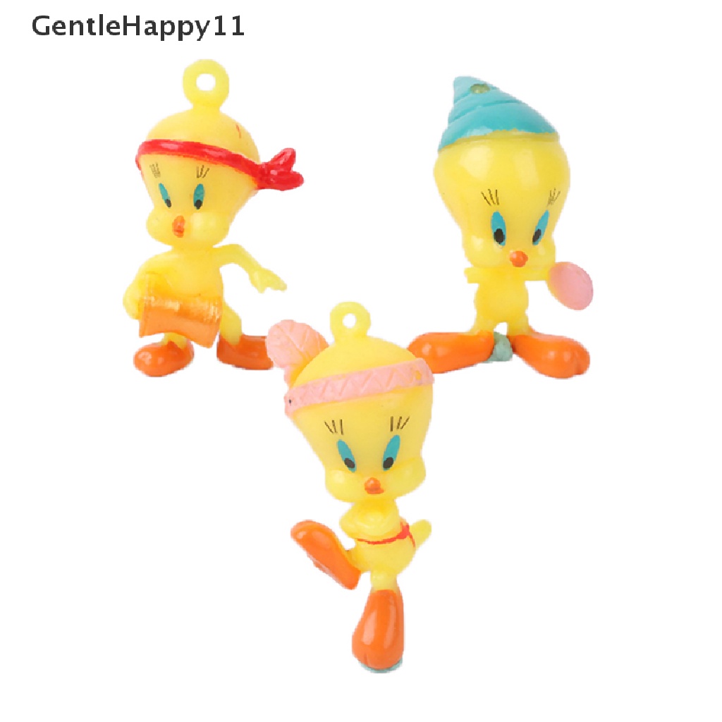 Gentlehappy 10Pcs / Set Mainan Action Figure Kartun Burung Wanita Tweety