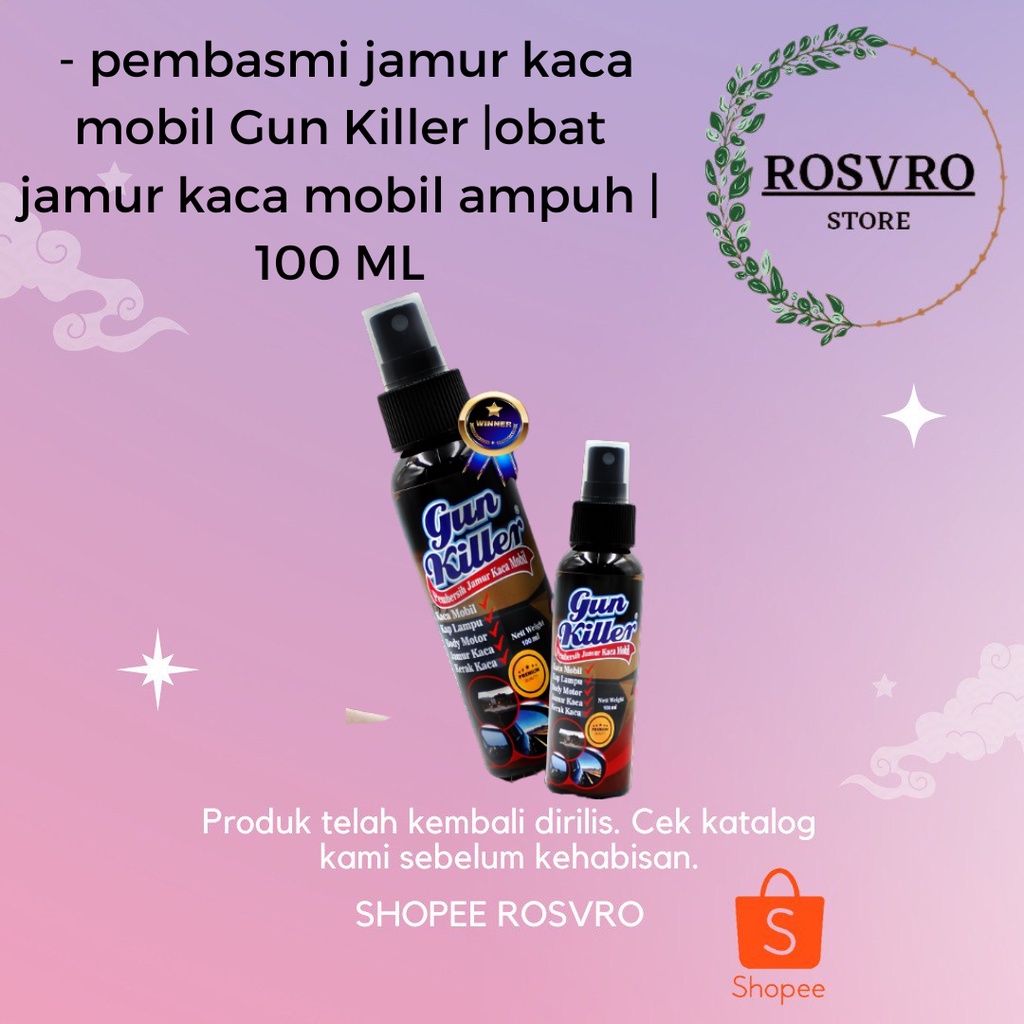 Gun Killer - pembasmi jamur kaca mobil | obat jamur kaca mobil ampuh | penghilang jamur kaca mobil 1