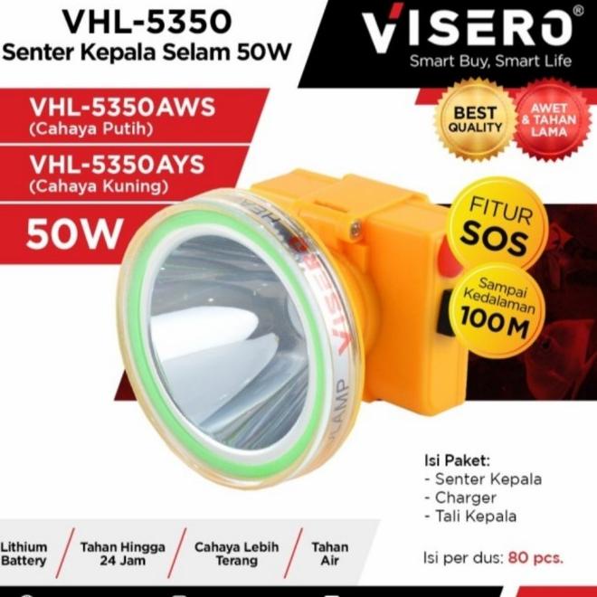 Senter Kepala Selam Visero 50 Watt/ Visero Vhl 5350/ Vhl-5350