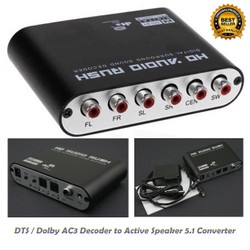 Konverter Sambungan Media Play AC3 Decoder Spiker Aktif 5.1 Converter Sistem Aksesoris Audio Perangk