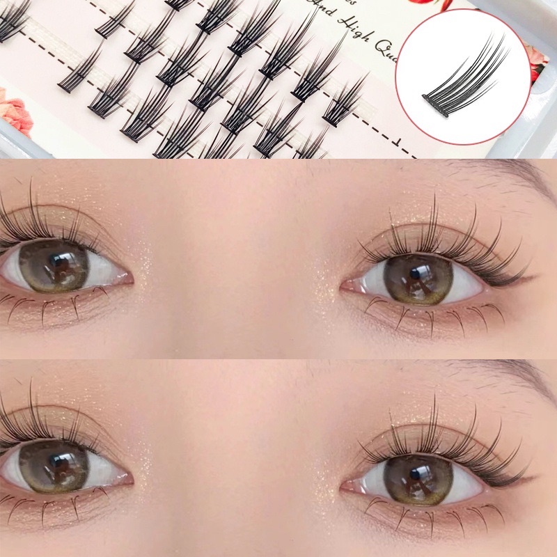 Little Devil False Eyelashes Natural Thick Simulation Grafted Fake Eye Lashes Profession Eyelash Extension Tools