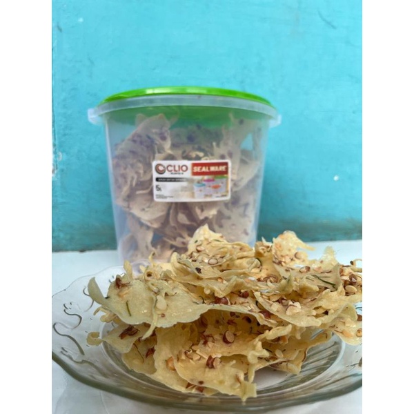 

peyek kacang/ peyek rebon/rempeyek enak renyah(toples random)