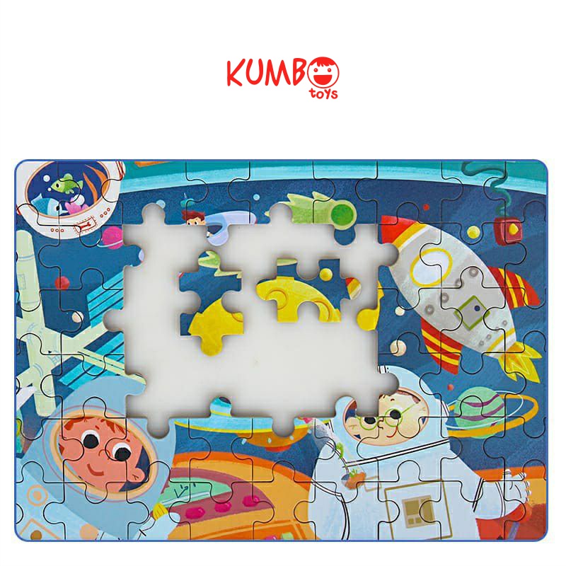 Mainan Edukasi Anak Puzzle Kayu Wooden Puzzle Kotak Besi 60pcs