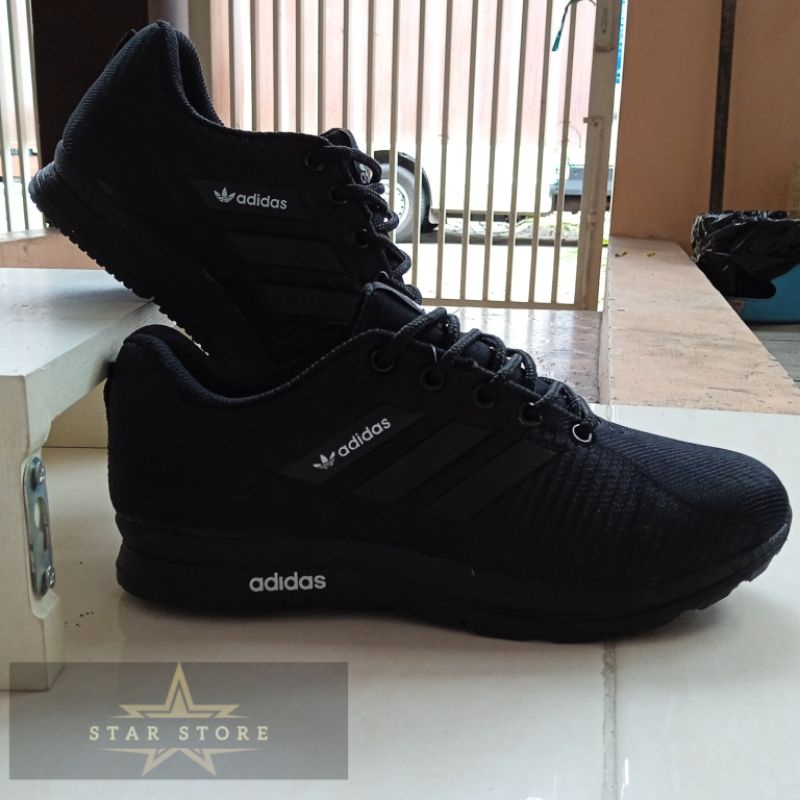 SEPATU SEKOLAH ADIDAS HITAM OUTSOLE NEW PRIA WANITA