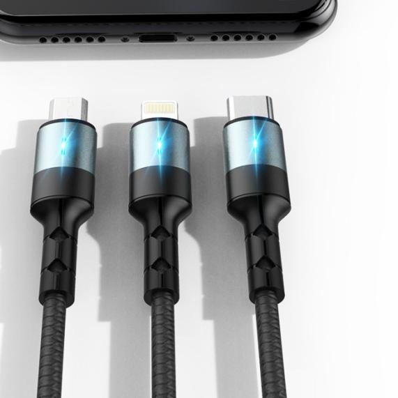 Data Kabel SIKENAI Data Cable CX-8 5A Micro USB Auto Disconnect - Putih