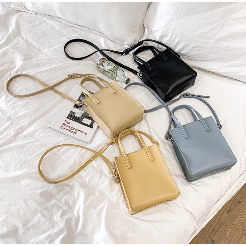 Tas Selempang Kulit Wanita Tas Cewek Mini Vertical Slingbag GM 8639