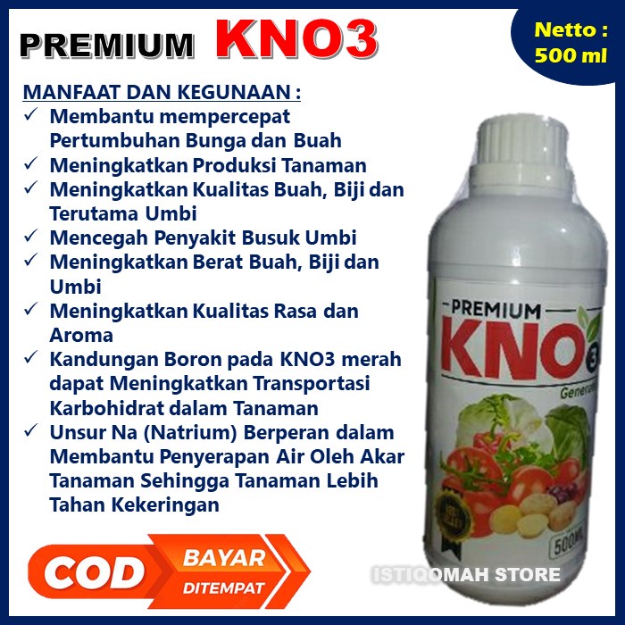 PUPUK PELEBAT PADI MURAH Premium KNO3 Generatif 500ML - Pupuk Ampuh Melebatkan Padi dan Berbobot - Pupuk Padi Agar Lebih Berat dan Banyak Hasilnya - Pupuk Pengoptimal Padi Lebih Besar dan Berat Paling AMPUH