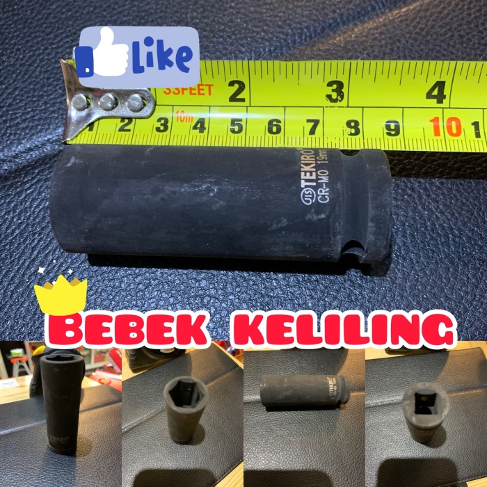 [COD] Deep Sock Impact 19Mm / Tekiro / Perlengkapan Rumah Tangga Murah / Perlengkapan Alat Pertukang