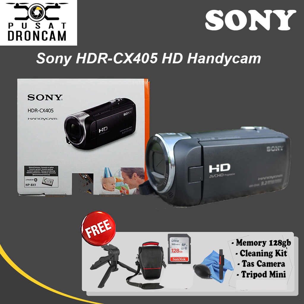 Jual Sony HDR-CX405 Full HD Handycam - GARANSI | Shopee Indonesia