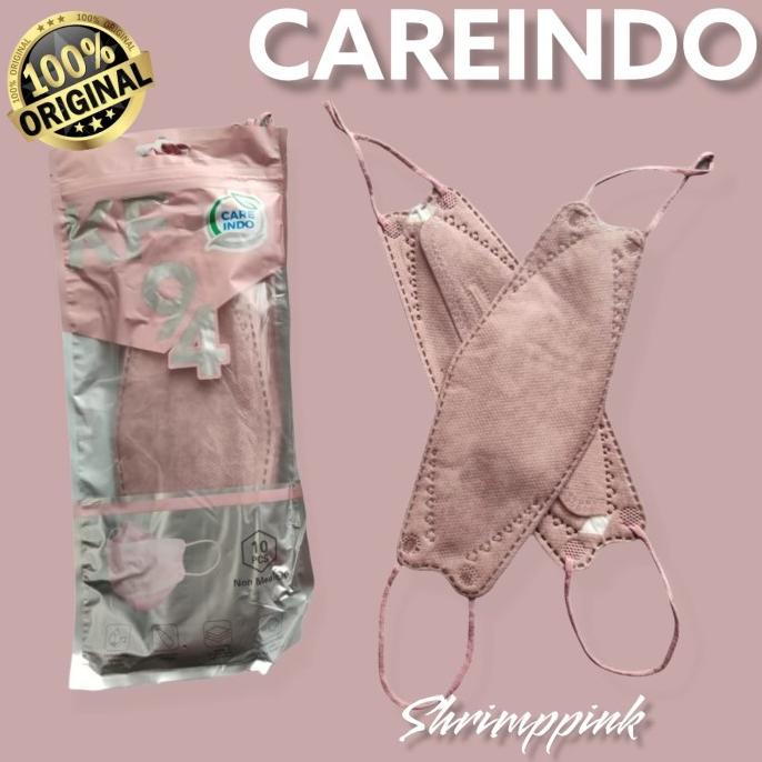 SHRIMPPINK - CAREINDO KF94 MASKER KF94 CAREINDO KOREA KF94 4PLY t-bellasleepwears Ayo Beli