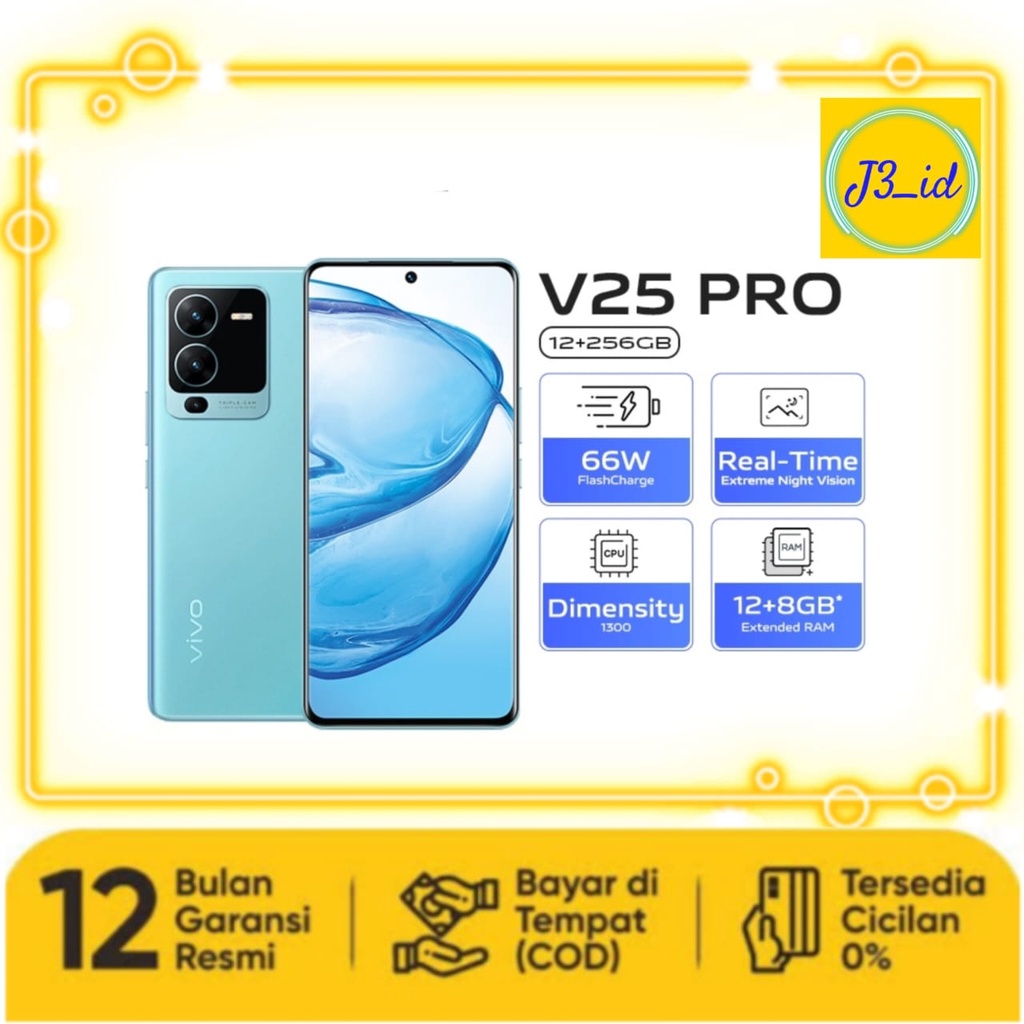 VIVO V25 PRO 5G 12/256 NEW GARANSI RESMI VIVO