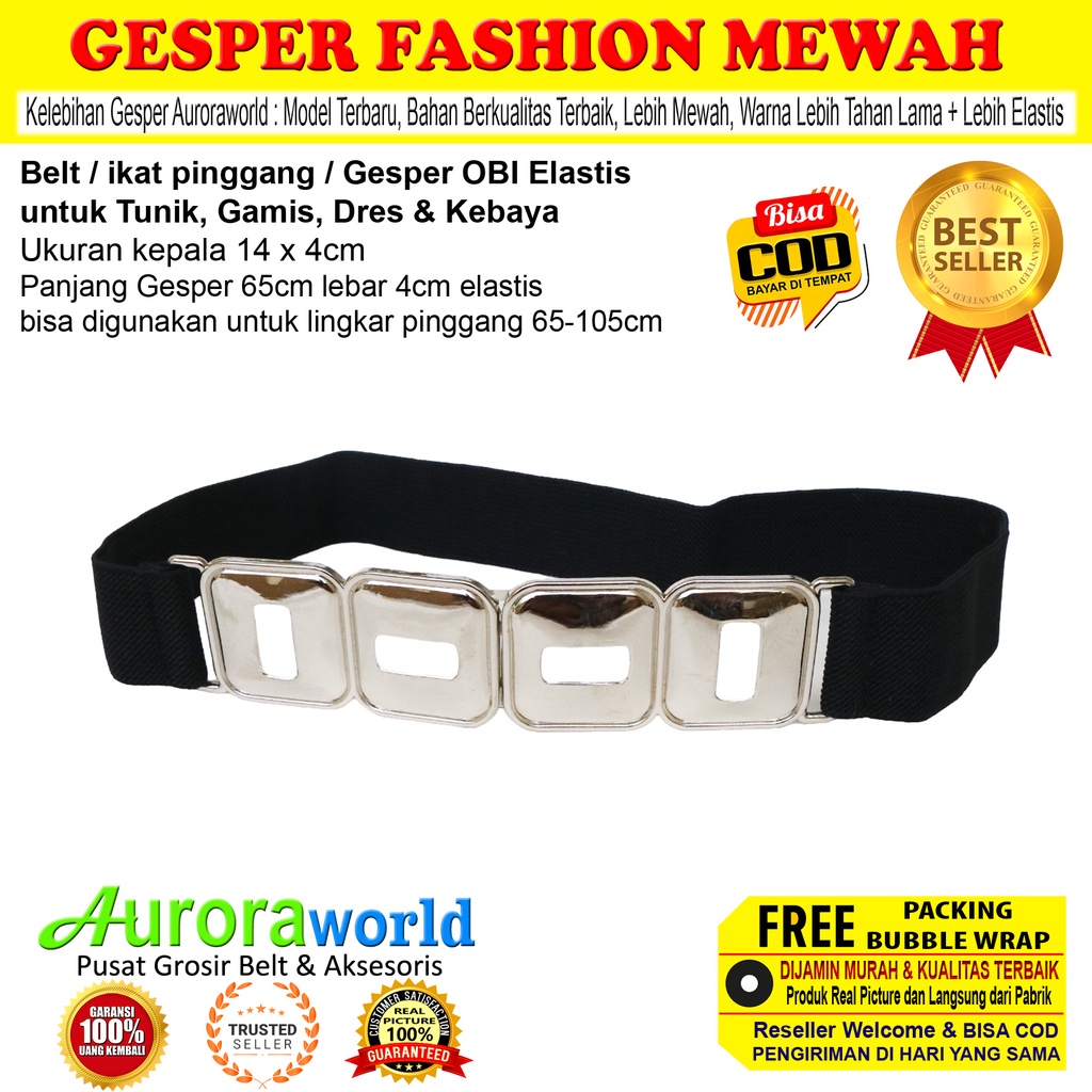 AURORAWORLD GESPER OBI KARET UNTUK DRESS GAMIS TUNIK IKAT PINGGANG CEWEK FASHION TERBARU UNTUK HIJAB TUNIK BELT KARET ELASTIS WANITA TERMURAH TERLARIS bisa COD