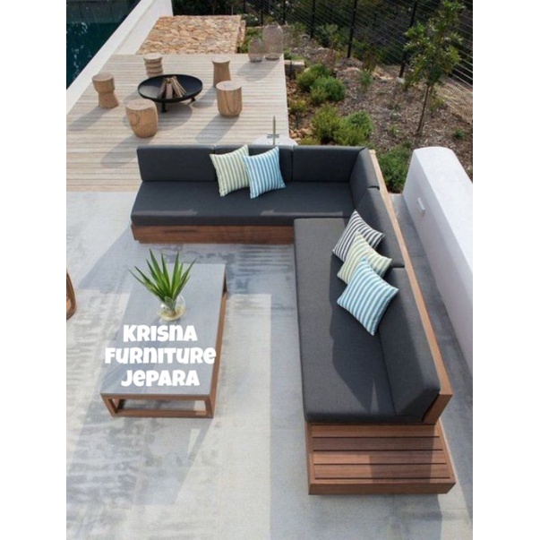 SOFA SUDUT MINIMALIS MEWAH CUSTOME/FURNITURE JEPARA