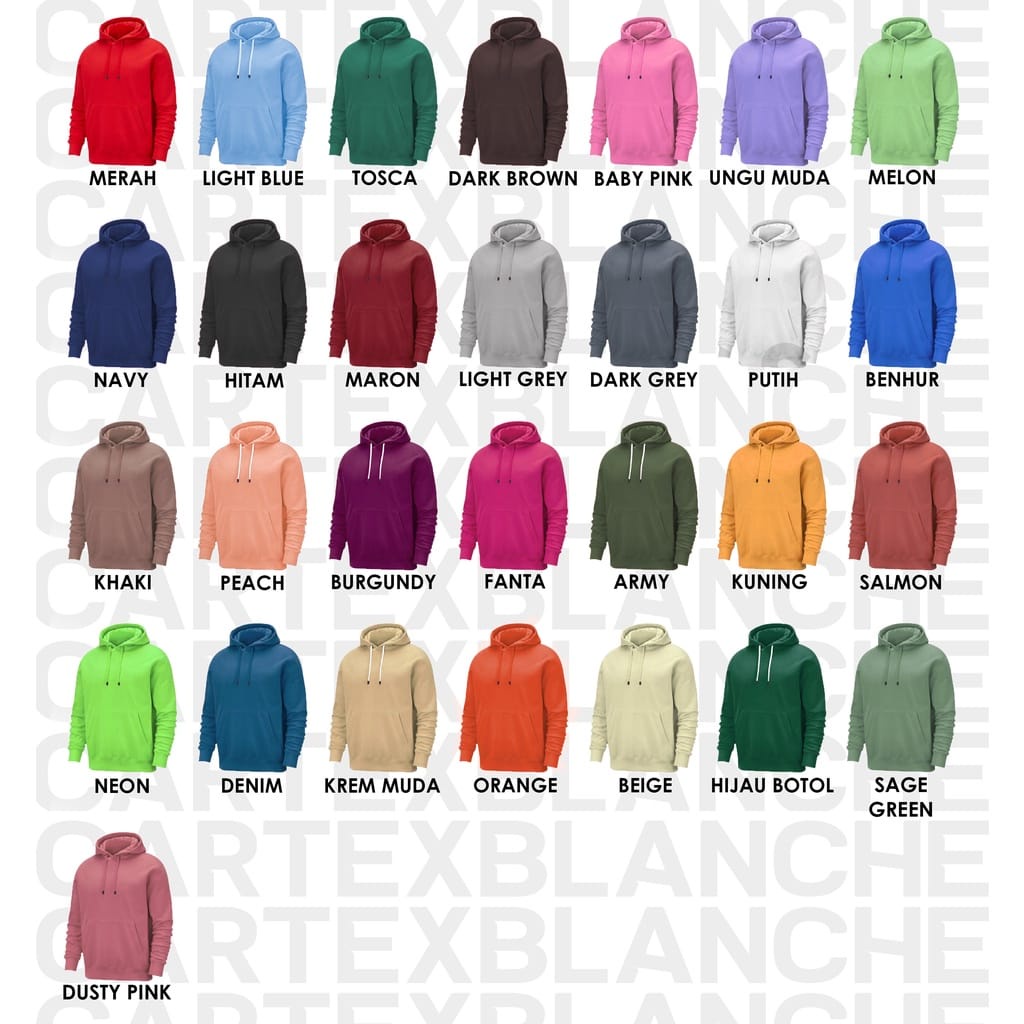 CARTEXBLANCHE - Emo Style Jaket Hoodie Jumper Sablon Unisex Pria - Wanita Size M - XXL