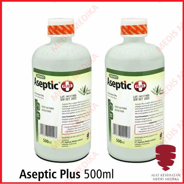 Onemed Aseptic Plus 500 ml Refil Hand Sanitizer Cair Pembersih Tangan