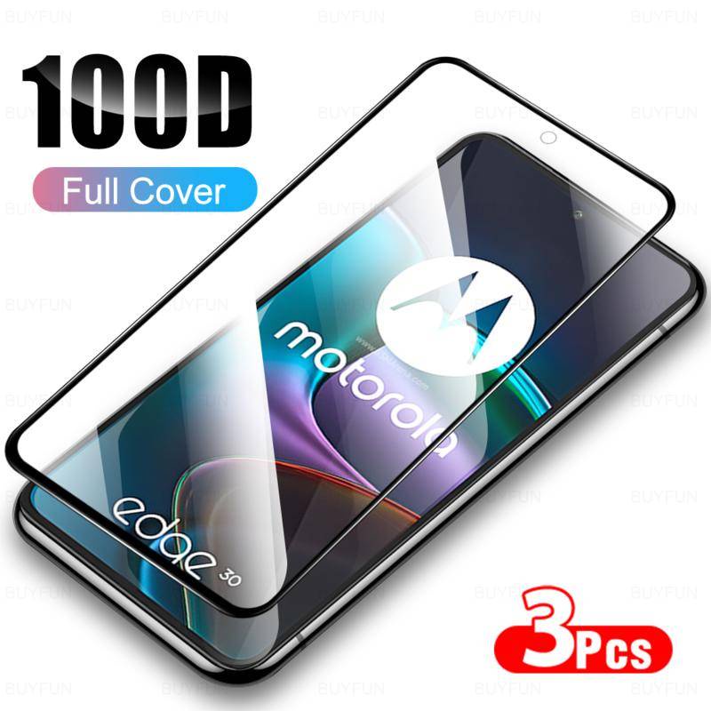 3pcs Pelindung Layar Tempered Glass HD Untuk Motorola Edge 30 20 Pro Lite