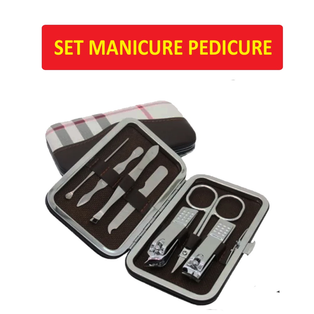 Set Alat Manicure Pedicure Lengkap Manikur Pedikur Komplit Peralatan Meni Pedi Gunting Kuku Miring Gunting Kuku Lurus Gunting Kutikula Gunting Cuticula Gunting Kutikel Pendorong Kutikula Alat Meni Pedi Perawatan Kuku