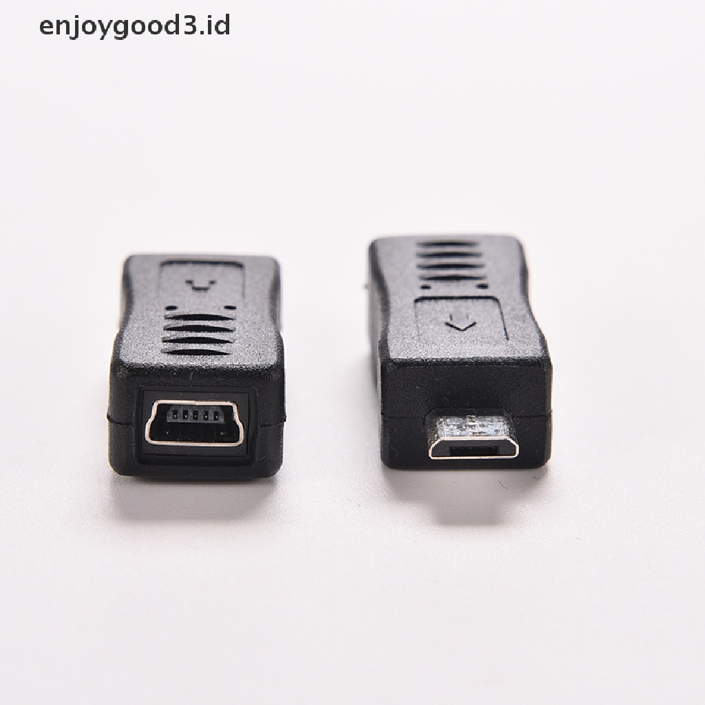 Adapter Konverter Konektor Charger / Data Mini USB Female Ke Micro USB Male F / M 1