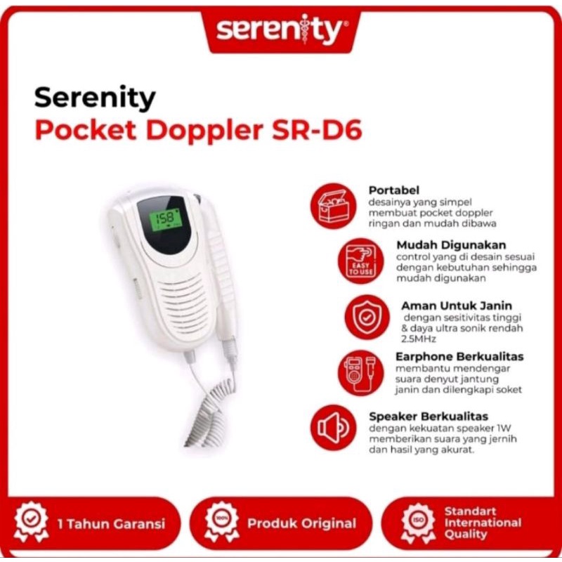 Fetal doppler Digital Serenity SR-D6