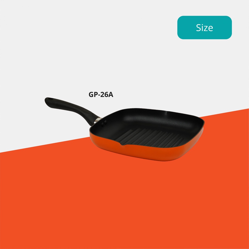 Grilling Pan Miyako GP-26A - 26cm - Teflon Pemanggang Miyako