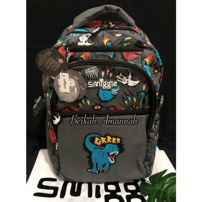 smiggle dinosaurus original tas sekolah