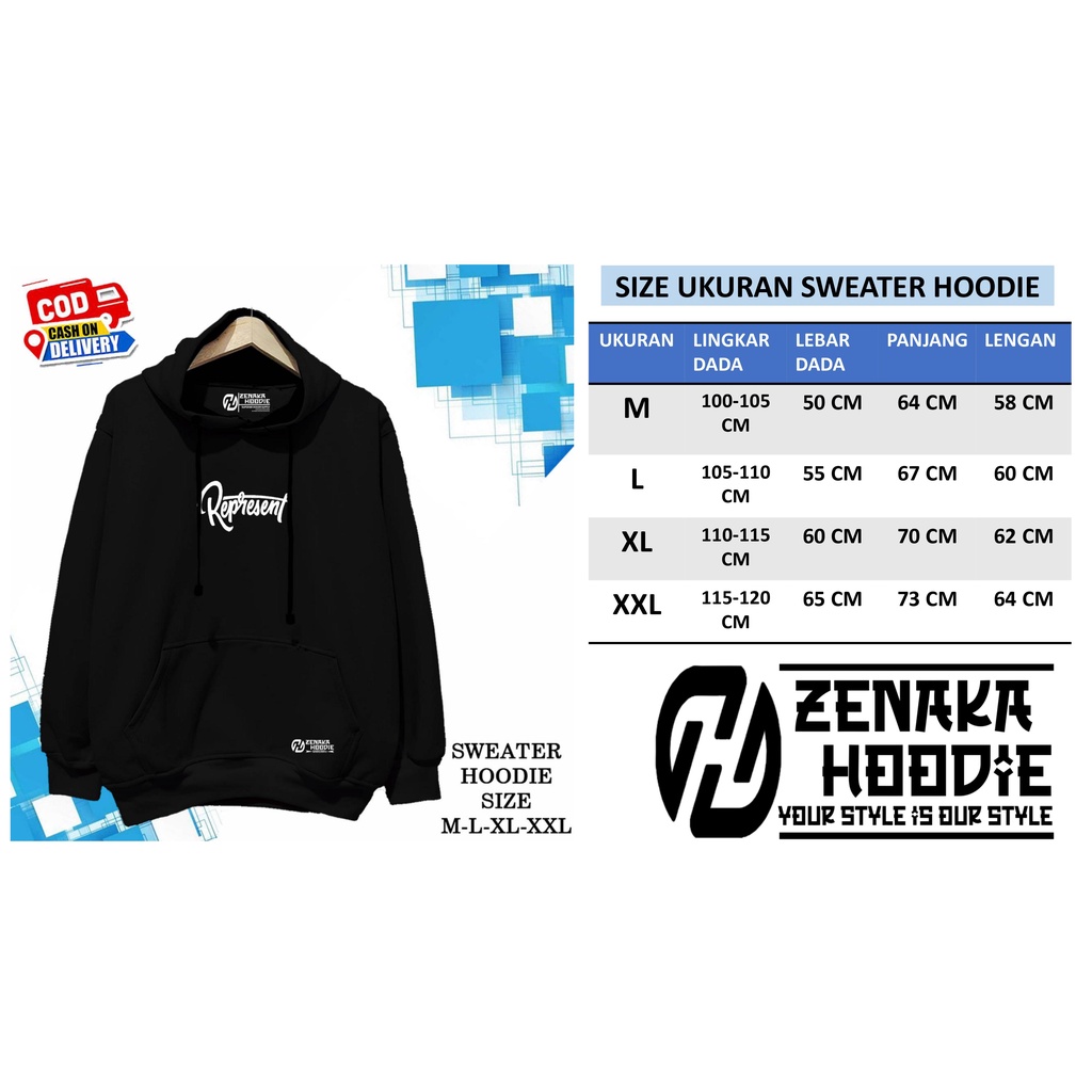 Sweater pria distro keren Zenaka Hoodie pria distro aesthetic graffity Jaket pria terbaru 2022 tebal Hodie cowok keren distro Suiter cowok keren warna putih