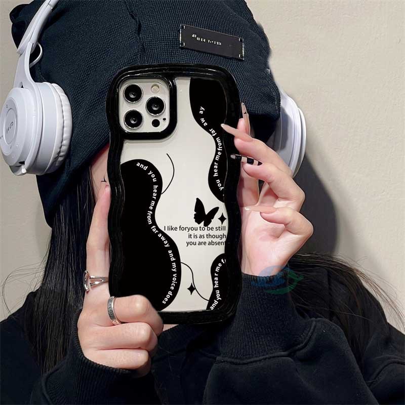 Casing TPU Redmi Note 11S 11 Pro 10C 10A 9C 9T 9A Note 10 5G Note 10S Note 9 Note8 Poco X3 Pro NFC Motif Butterfly