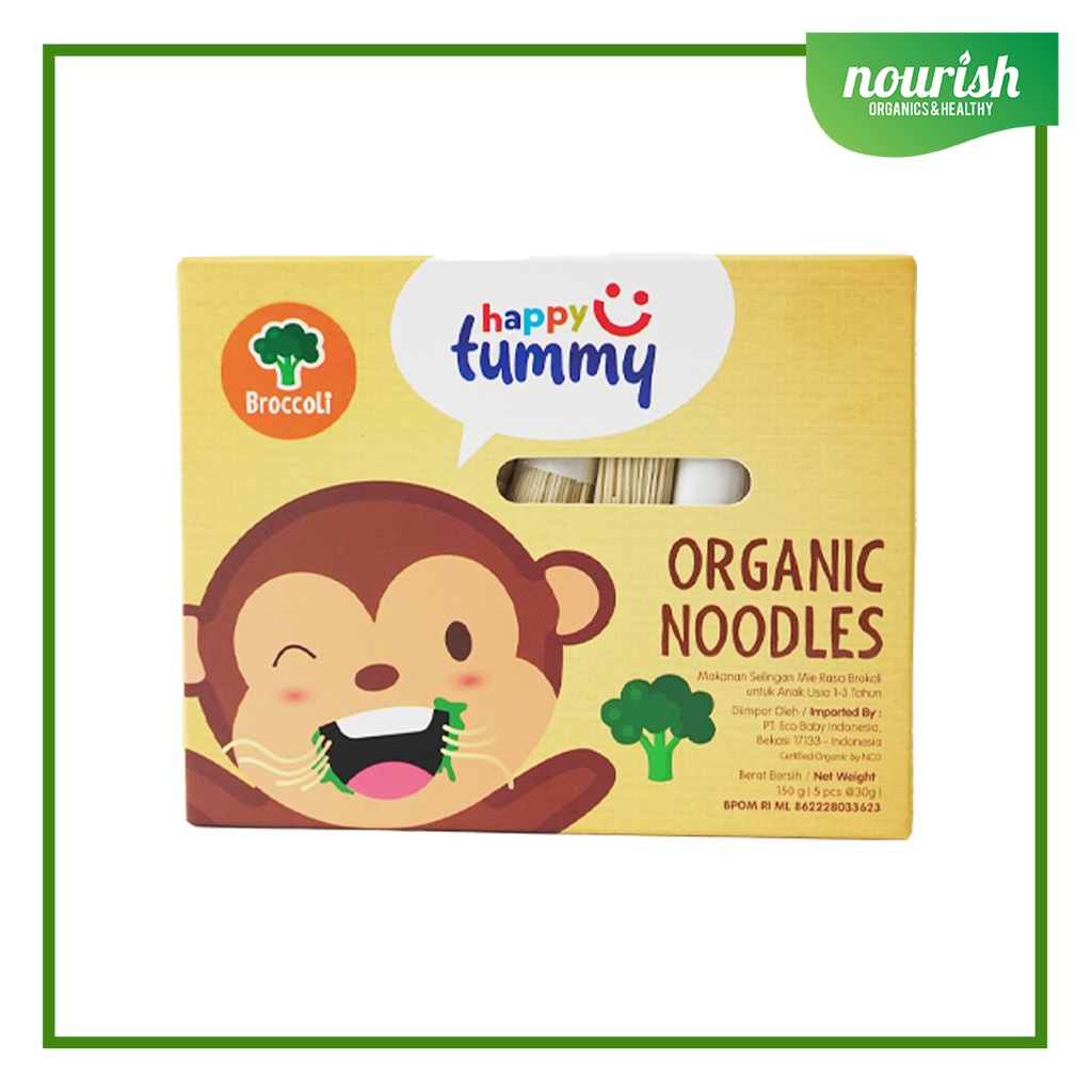 Happy Tummy Organic NOODLE / Mie MPASI organik bayi anak 150gr