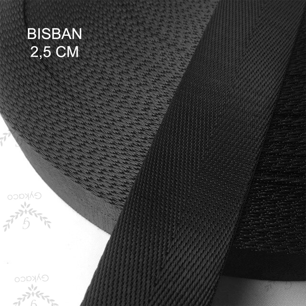 Tali Bisban / Webbing Nylon 2,5 cm (HALUS - IMPORT) - Aksesoris Tas &amp; Dompet Wanita Fashion