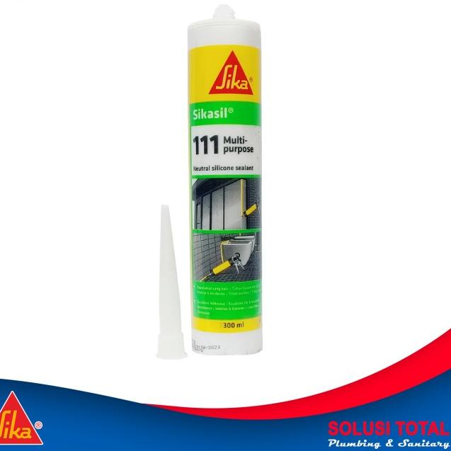 

SikaSil 111 Multipurpose Clear Transparan Silicone Sealant 300ml