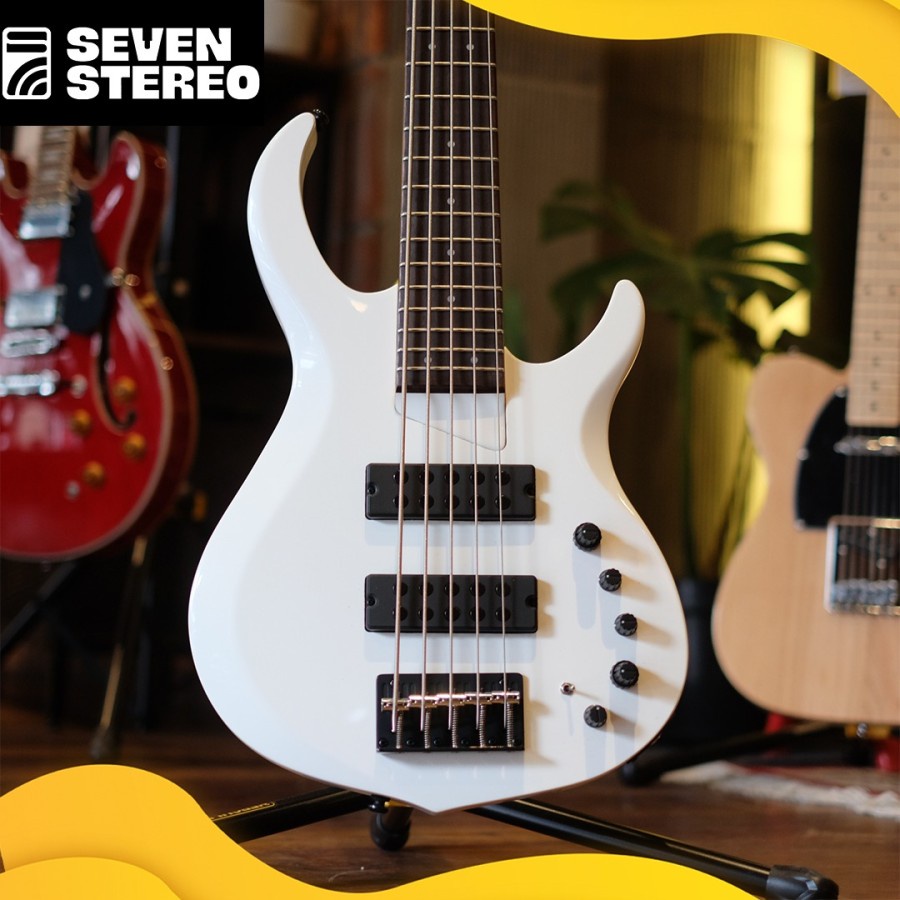 Sire M2 5 String Bass White 2nd Gen