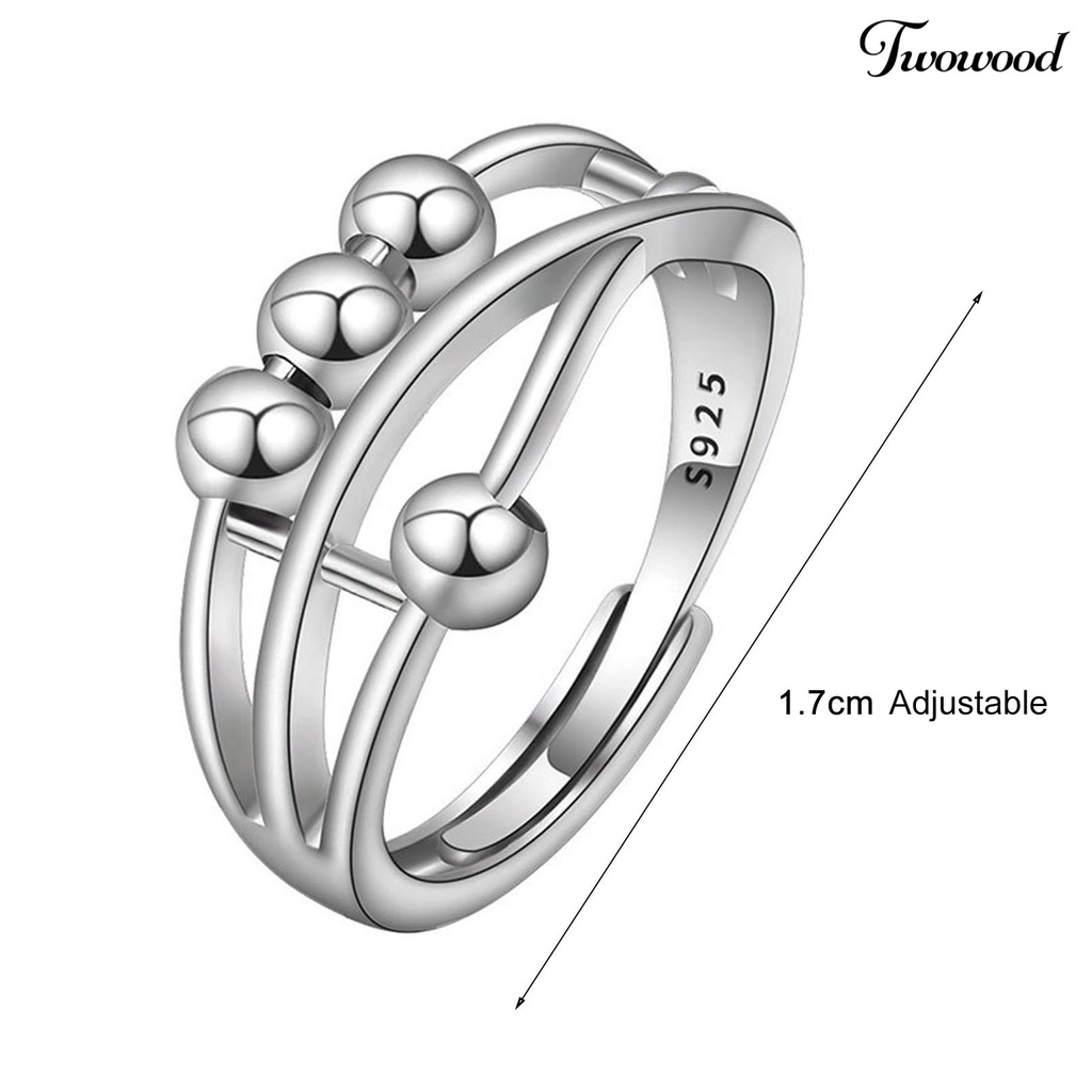 Cincin Model Terbuka Adjustable Bahan Tembaga Untuk Wanita