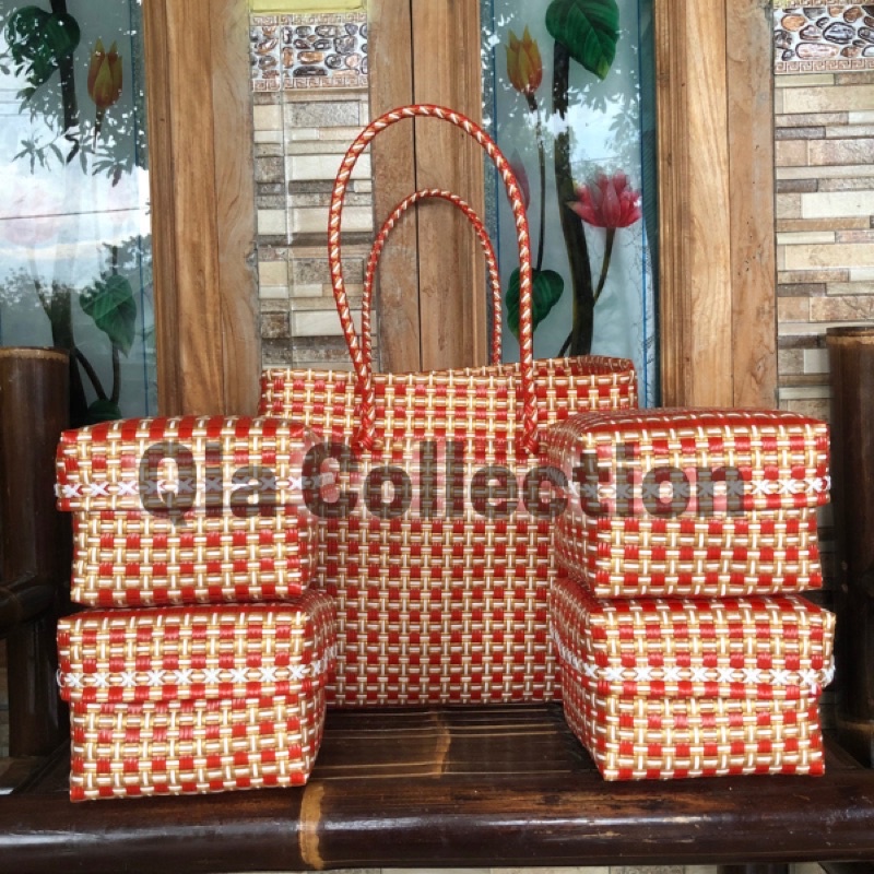 tas jali premium Tas set keben 4 harga promo/ set keben bali / canang sari / tas plastik murah / can