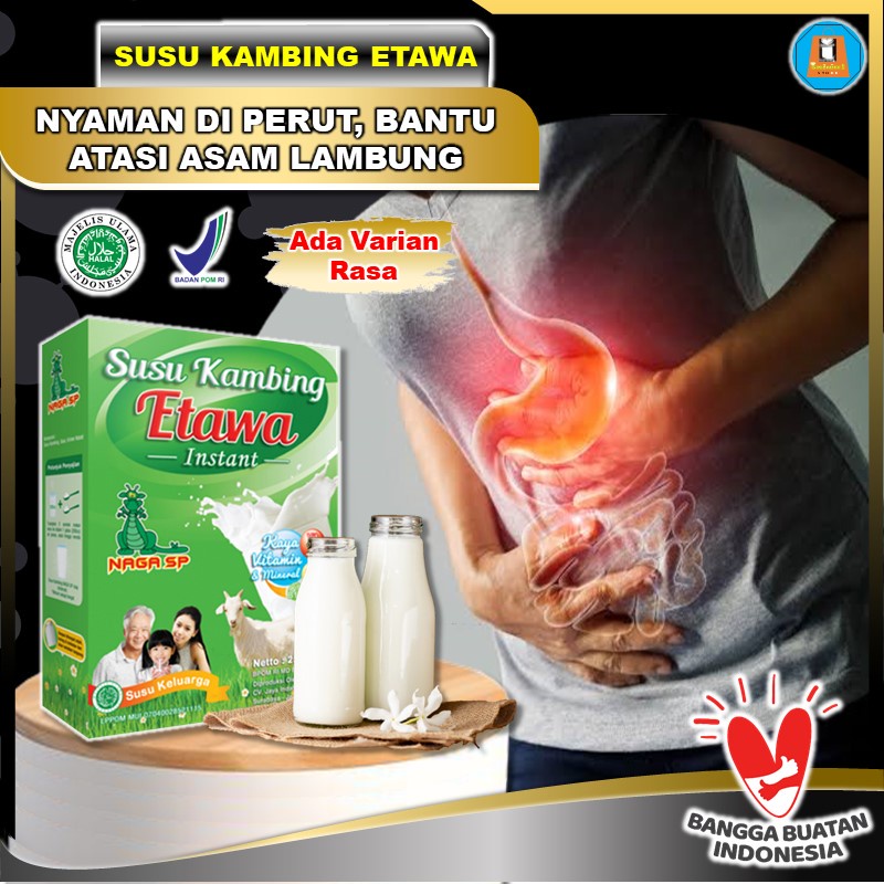 

Susu Kambing Etawa Bubuk Murni Naga SP 250gr Etawa Obat Kelebihan Asam Lambung Maag Magh Kronis