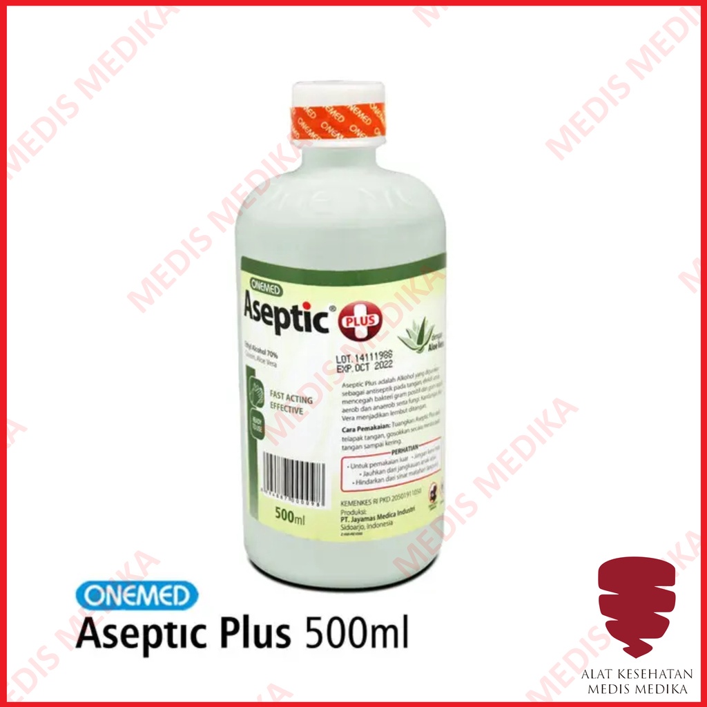 Onemed Aseptic Plus 500 ml Refil Hand Sanitizer Cair Pembersih Tangan