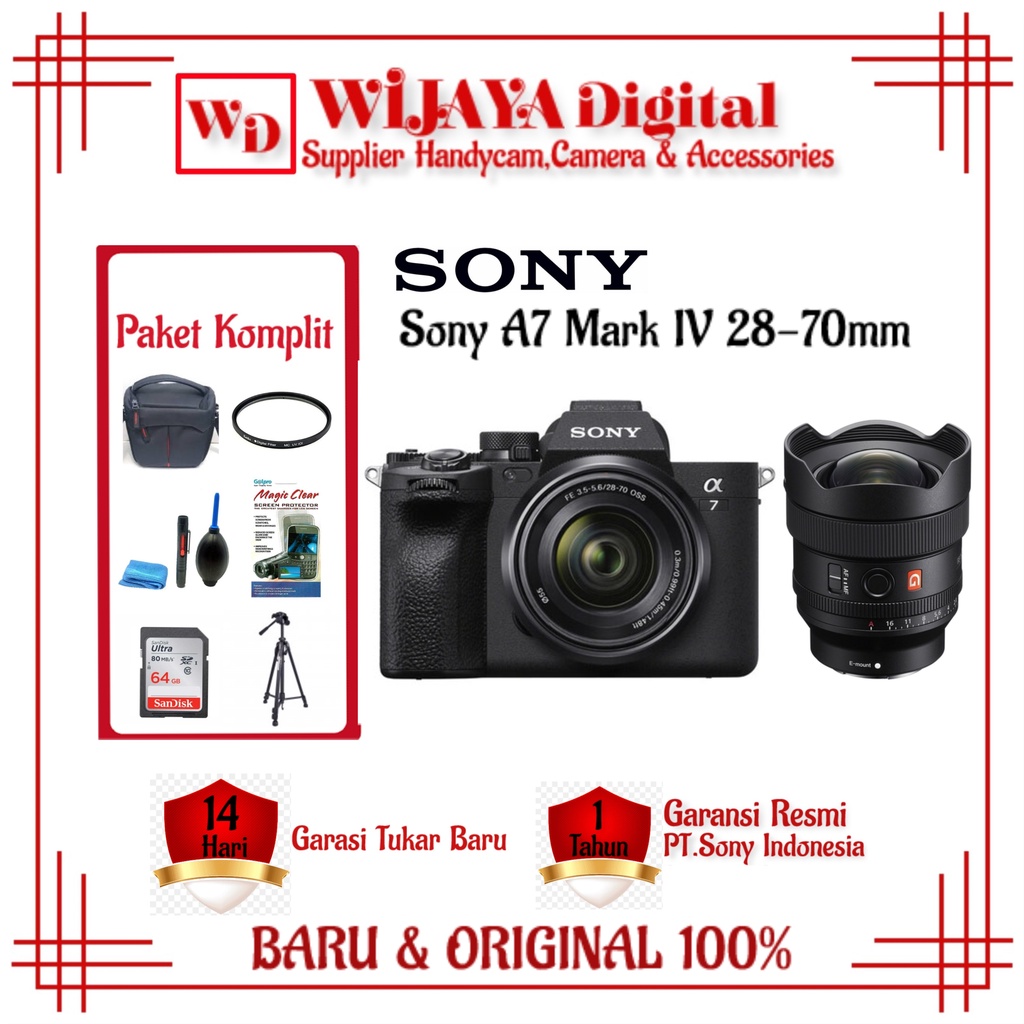 Sony A7 IV Body Only - Sony A7 IV Kit 28-70mm