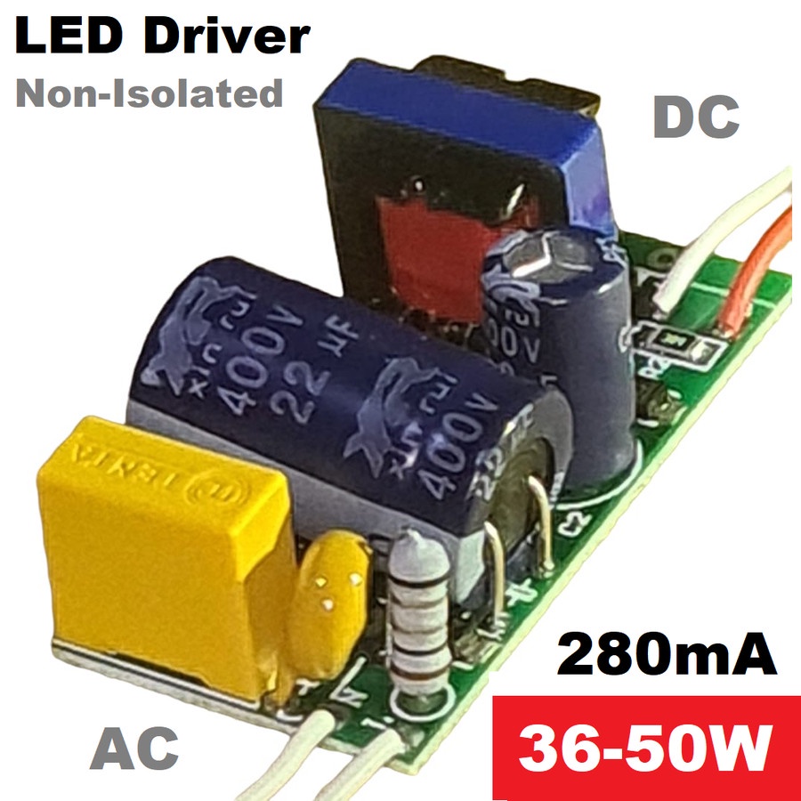 LED driver AC-DC 36W-50W 36-50 HPL 1W watt Lampu Jalan Sorot Aquarium