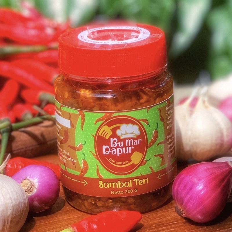 

sambal teri Dapur Bu Mar/ 200 gr/ sambal rumahan yang super pedas